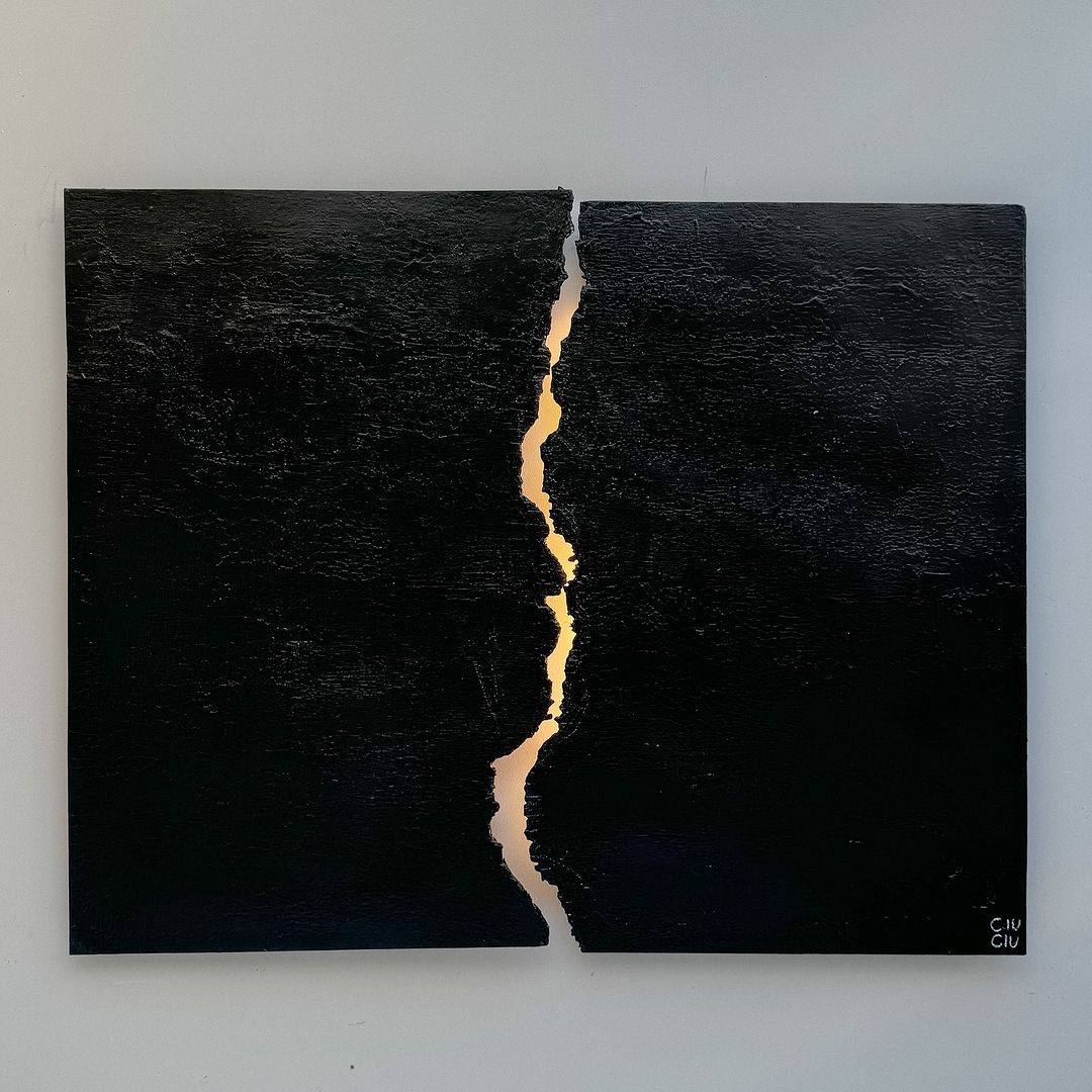 Textured Fire Artwork