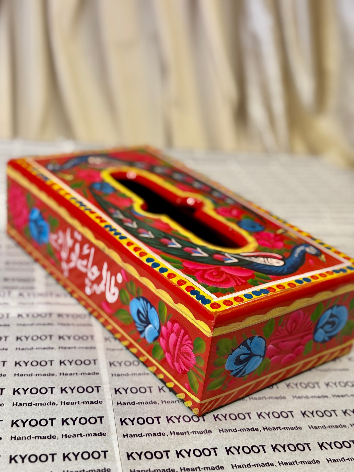 Red Tissue Box - Truck Art