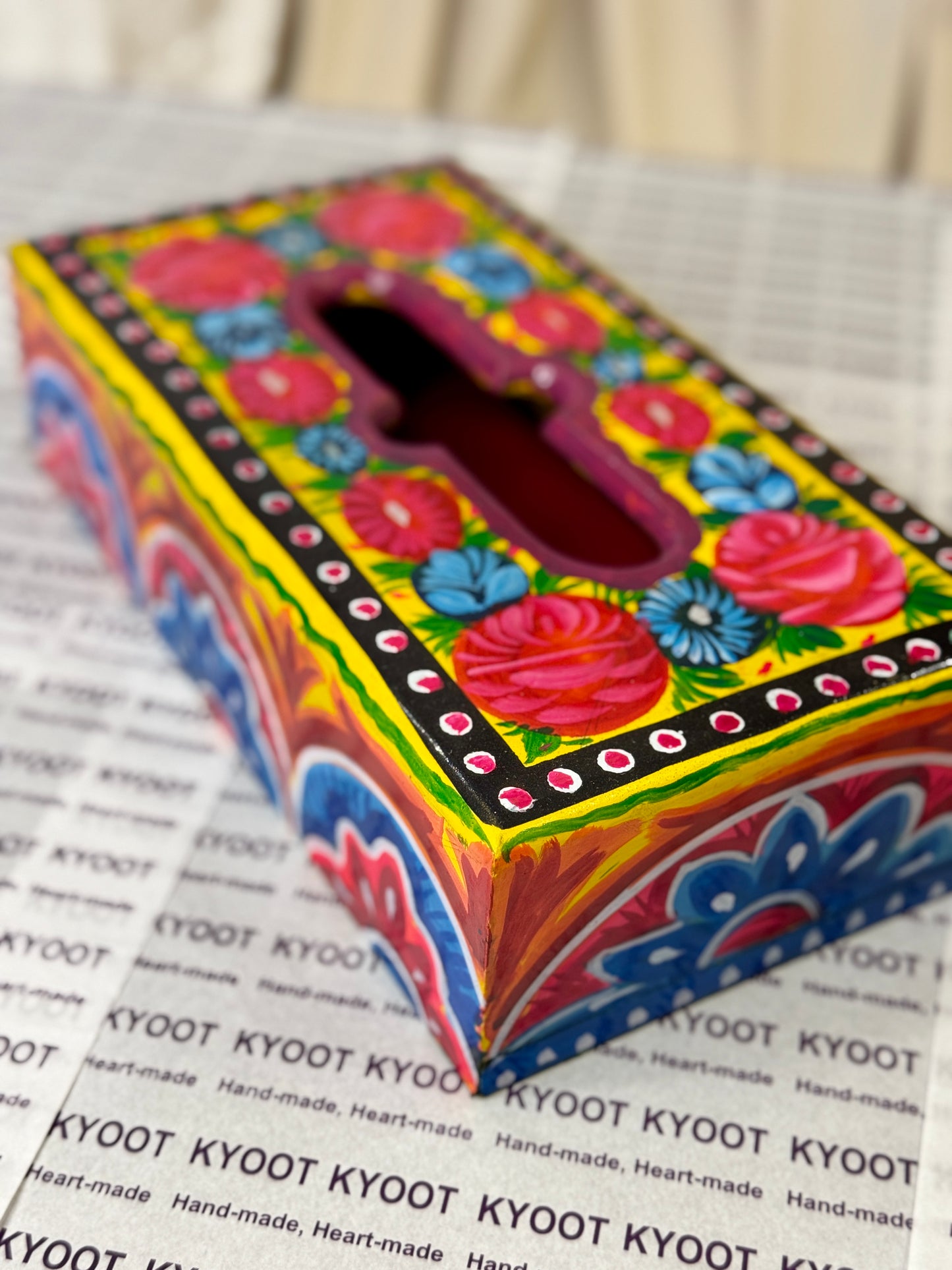 Blue Tissue Box - Truck Art