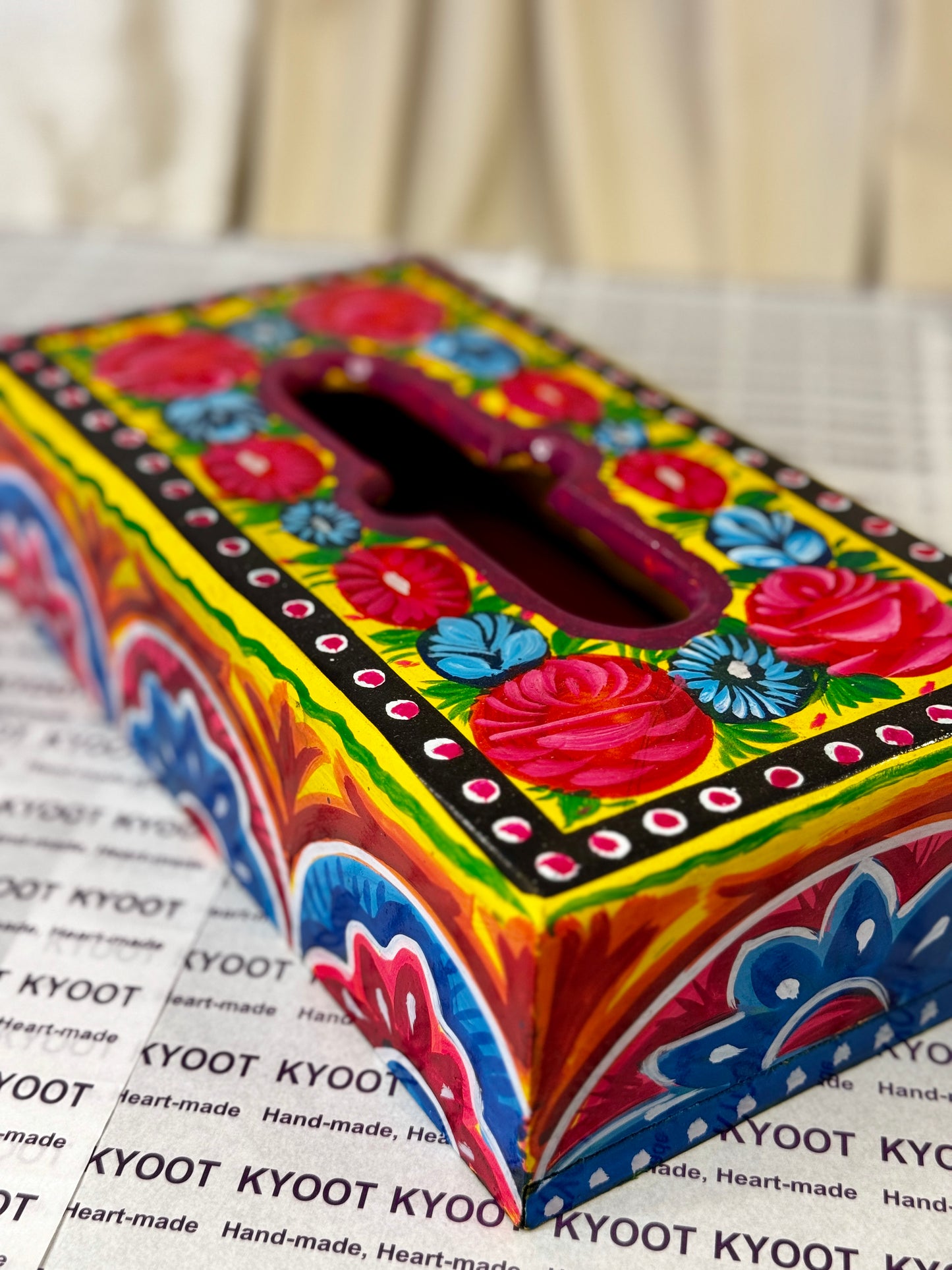 Blue Tissue Box - Truck Art