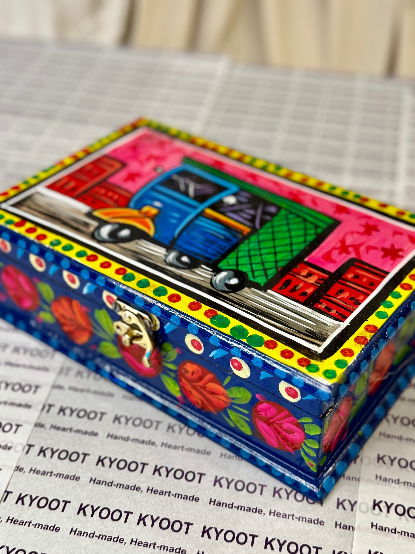 Blue Jewellery Box - Truck Art