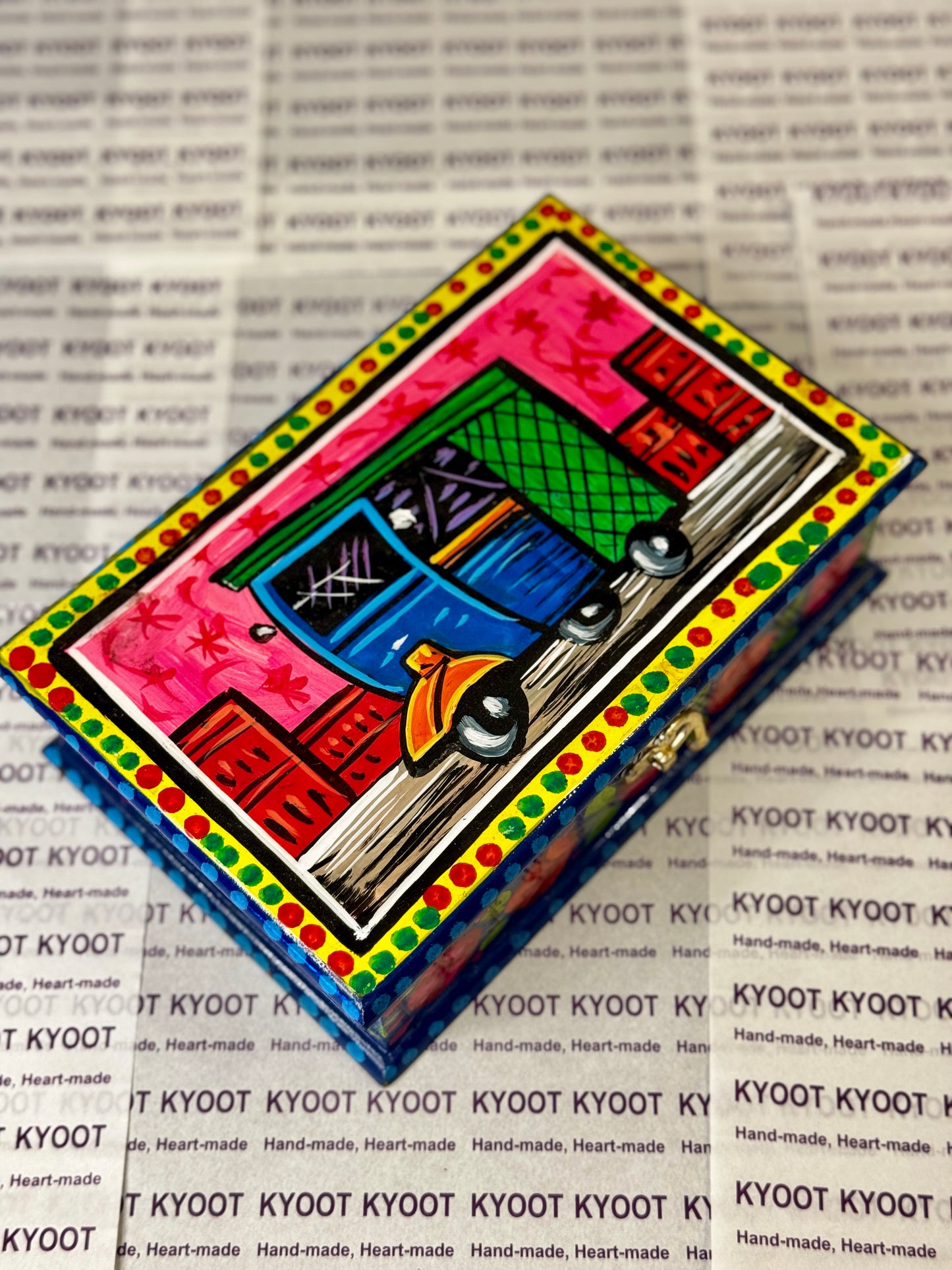 Blue Jewellery Box - Truck Art