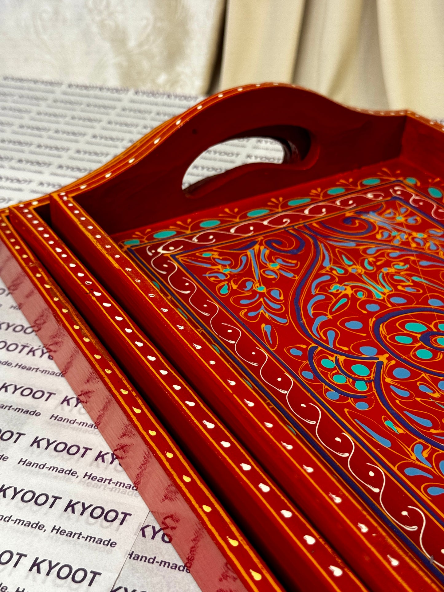 Traditional Swati Art Trays