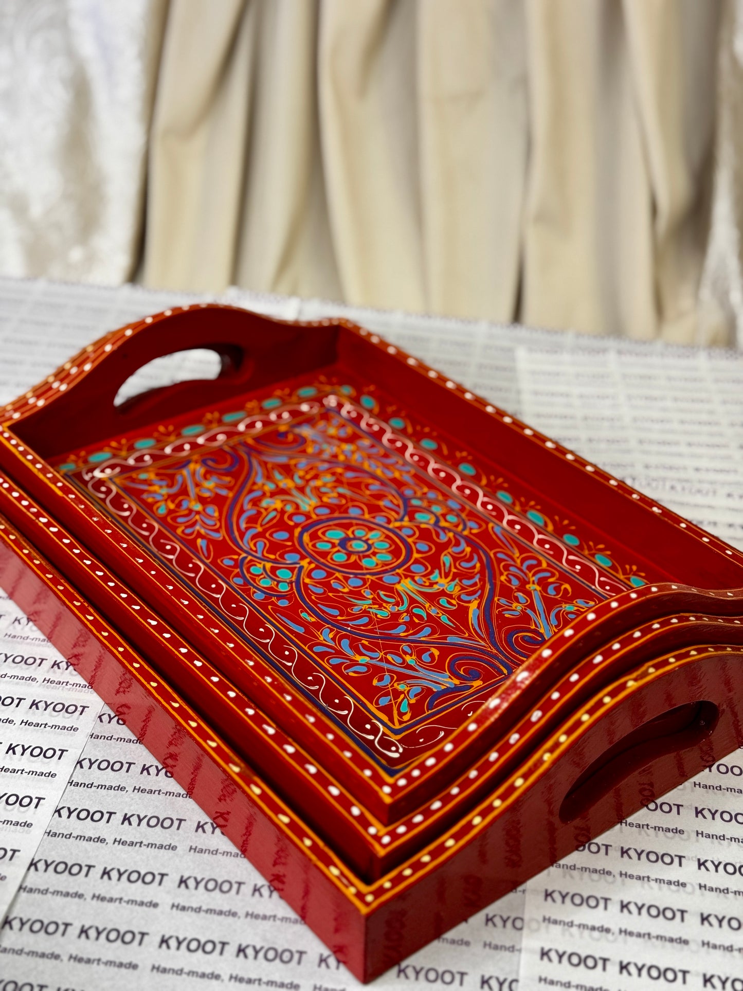 Traditional Swati Art Trays