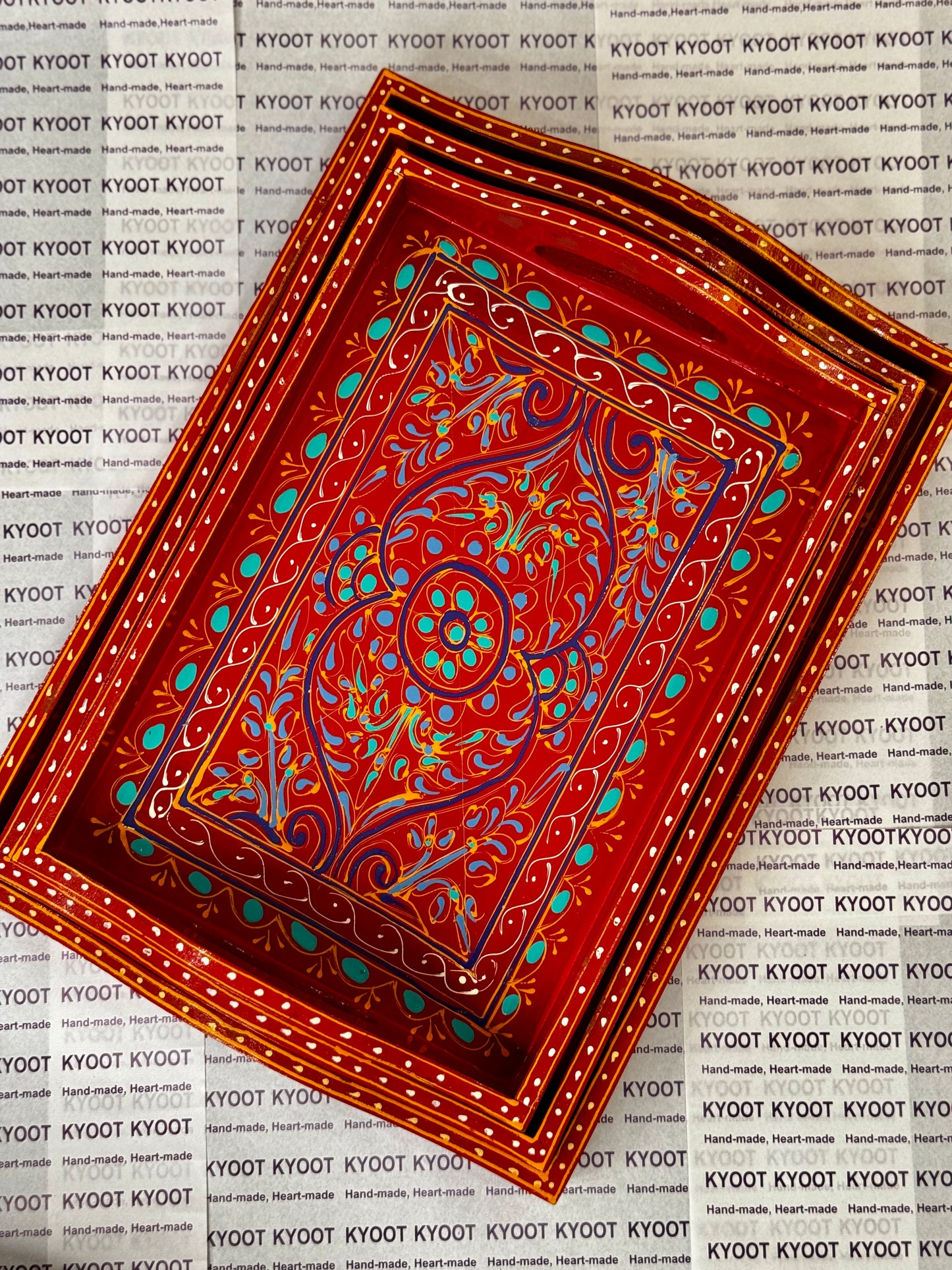 Traditional Swati Art Trays