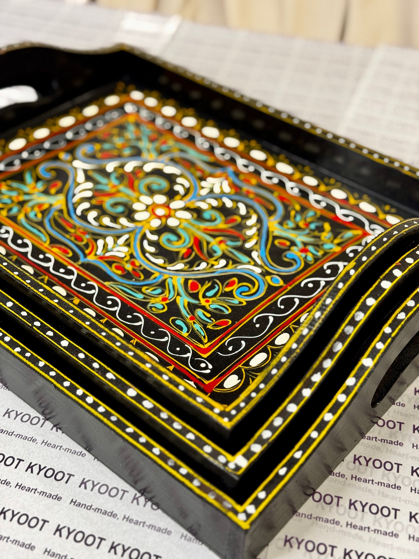 Traditional Swati Art Trays