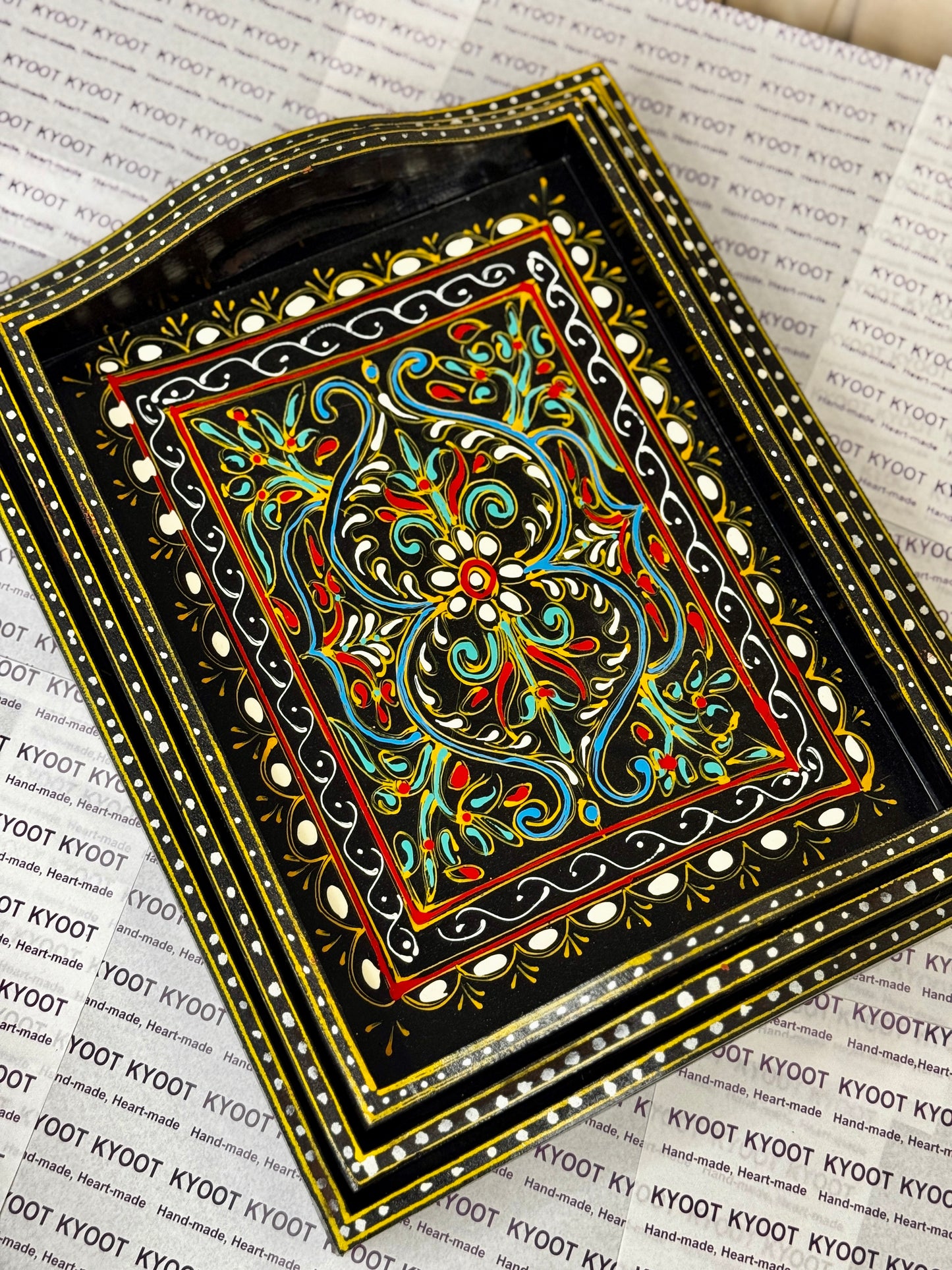 Traditional Swati Art Trays