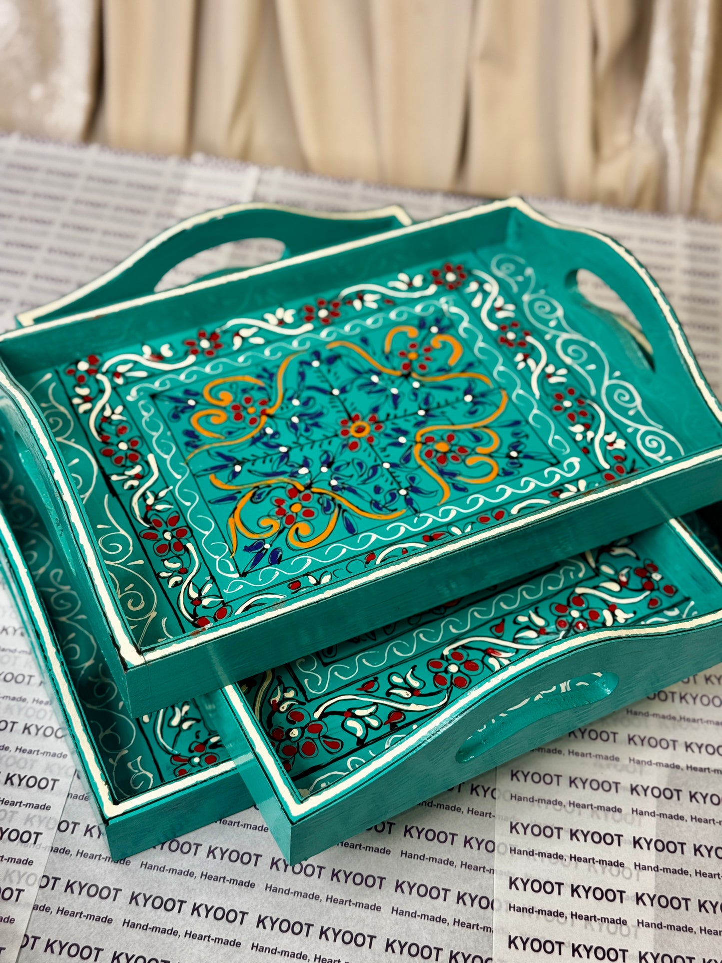 Traditional Swati Art Trays