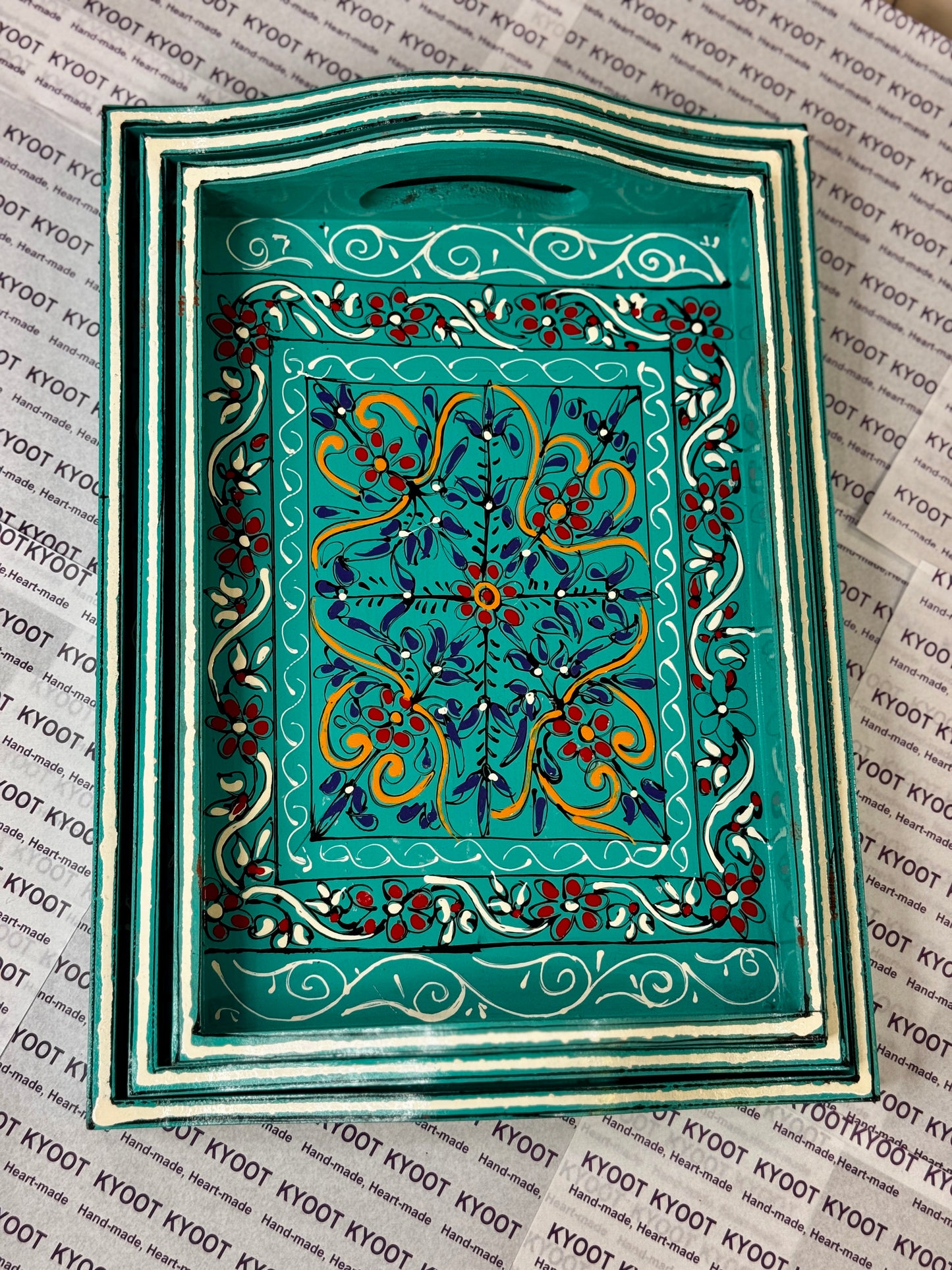 Traditional Swati Art Trays