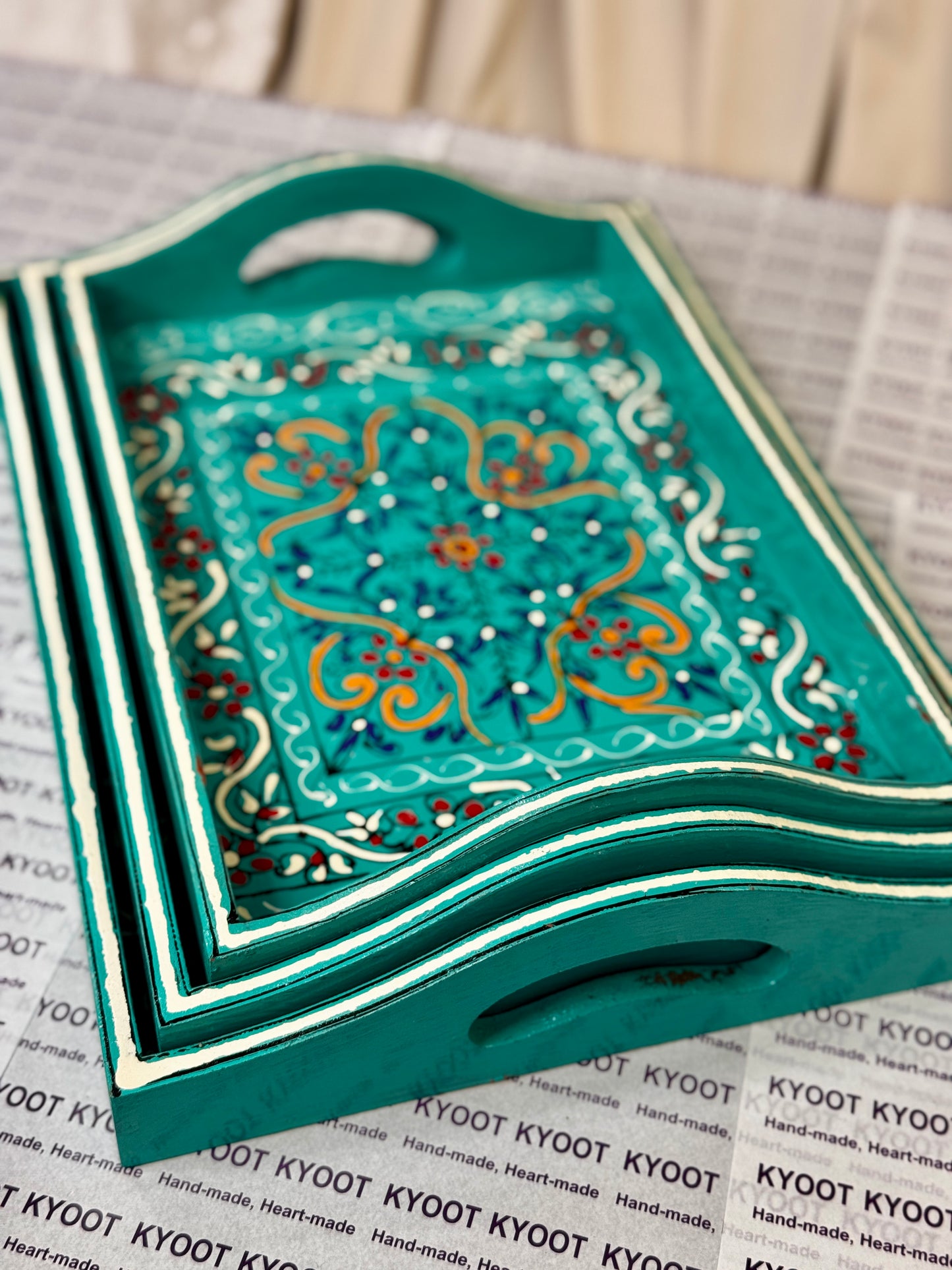Traditional Swati Art Trays