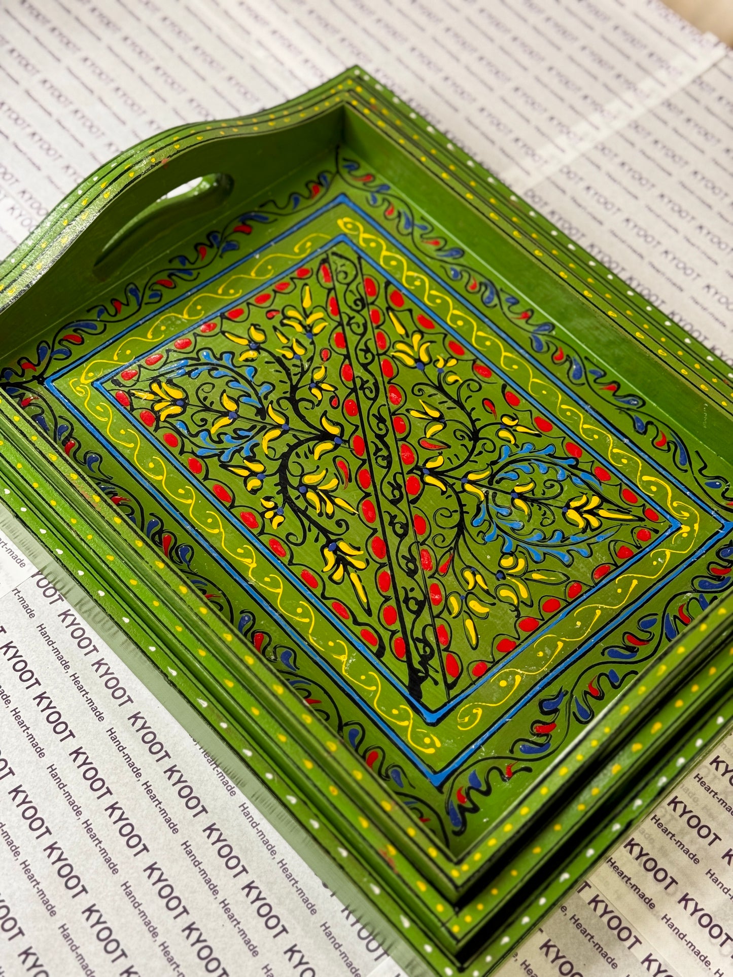 Traditional Swati Art Trays