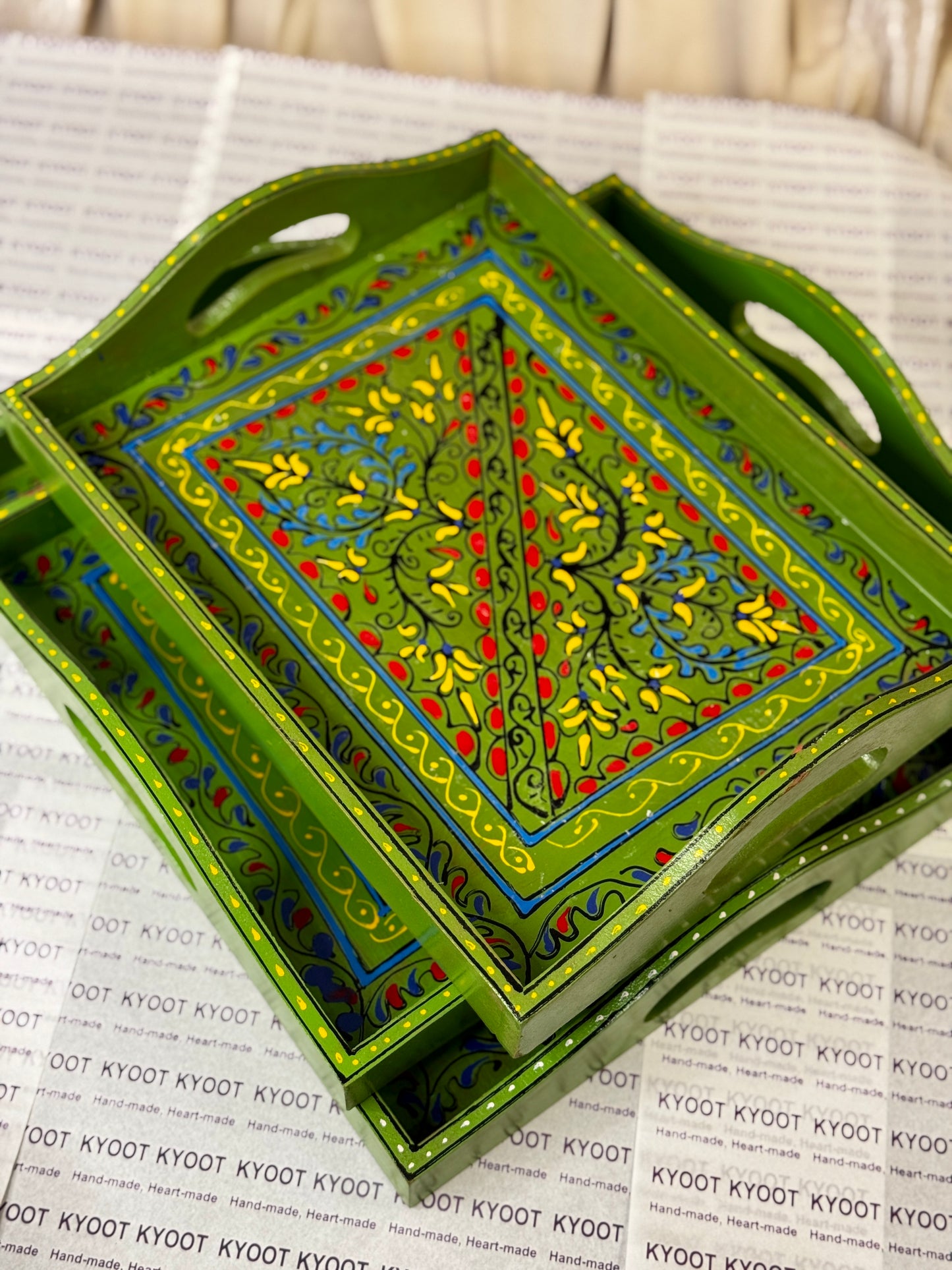 Traditional Swati Art Trays