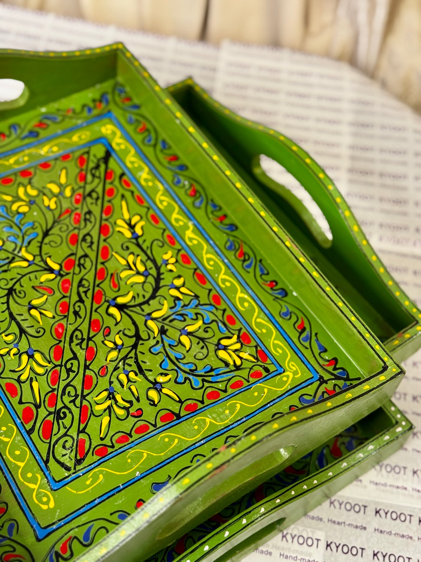 Traditional Swati Art Trays