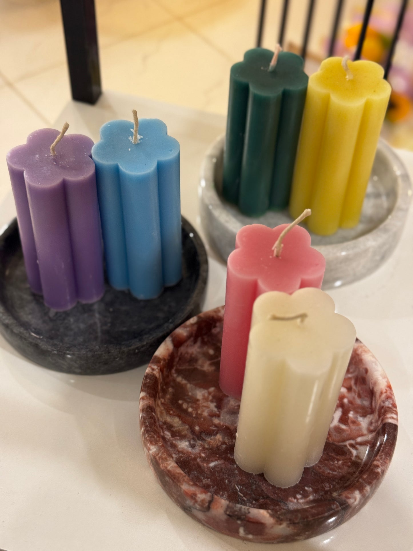 Blossom Pillar Candles