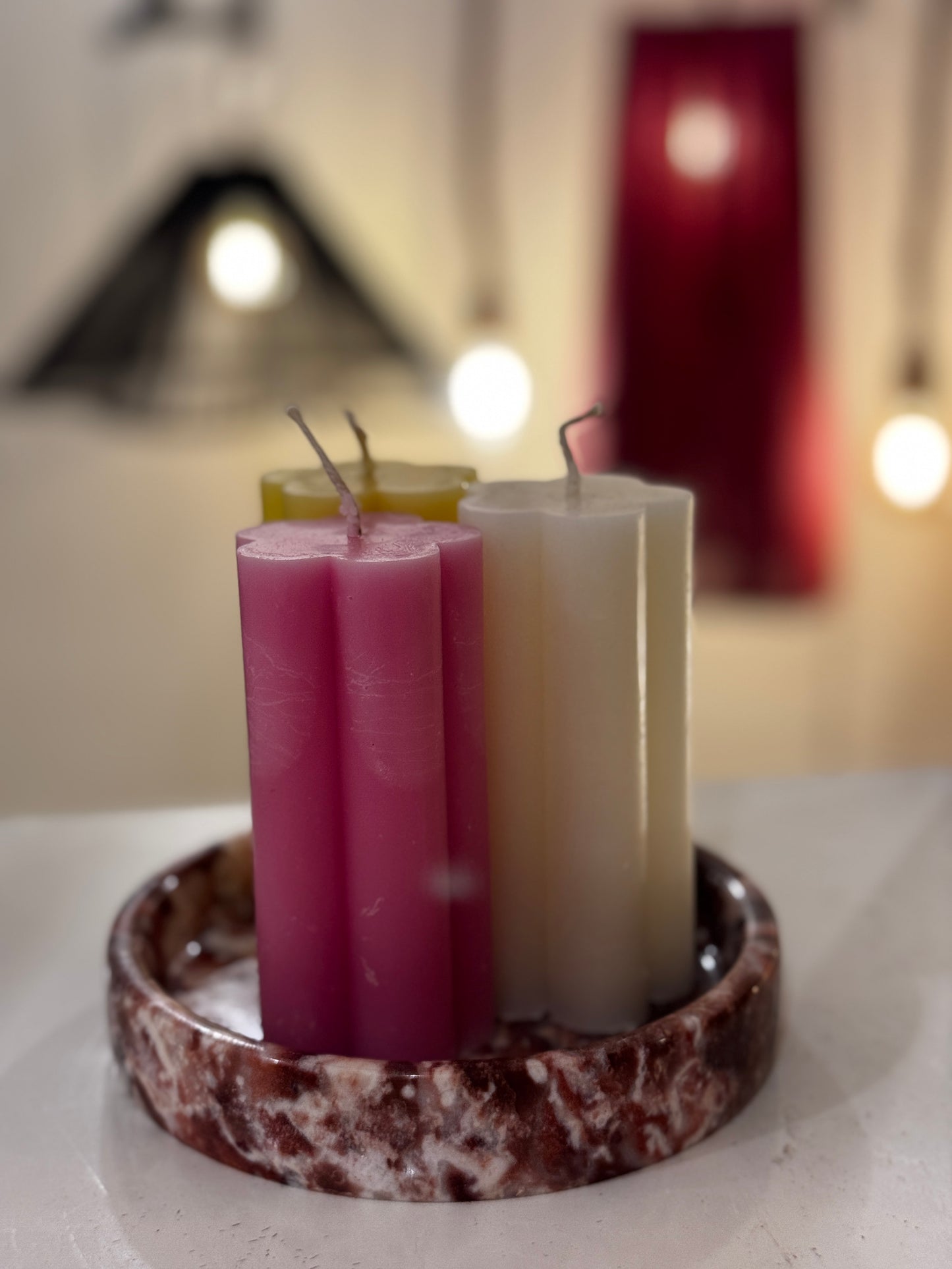 Blossom Pillar Candles