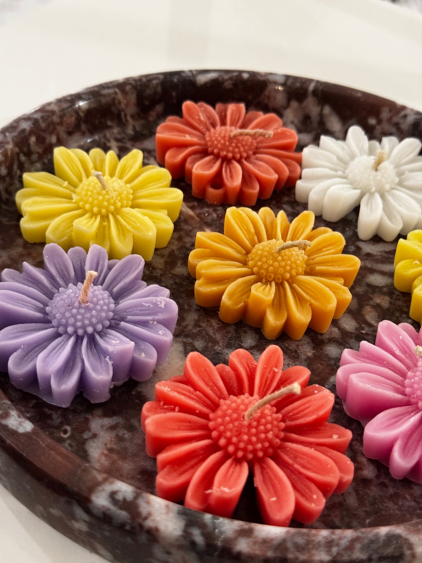 Daisy Flower Candles