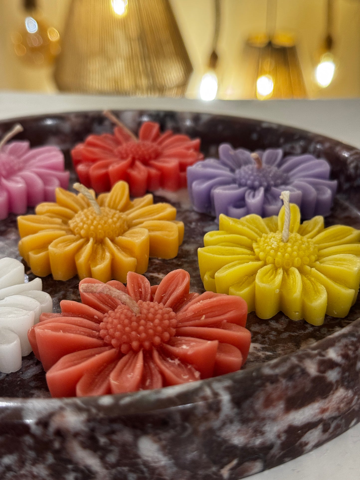 Daisy Flower Candles