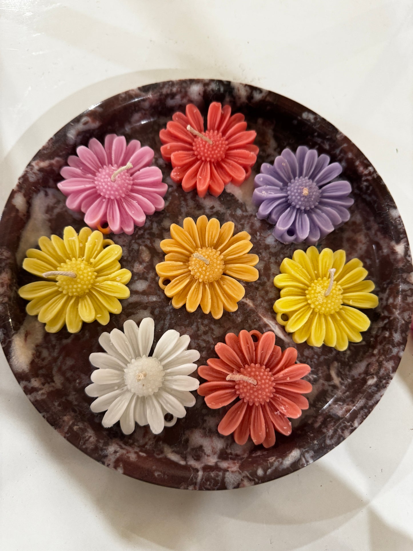 Daisy Flower Candles