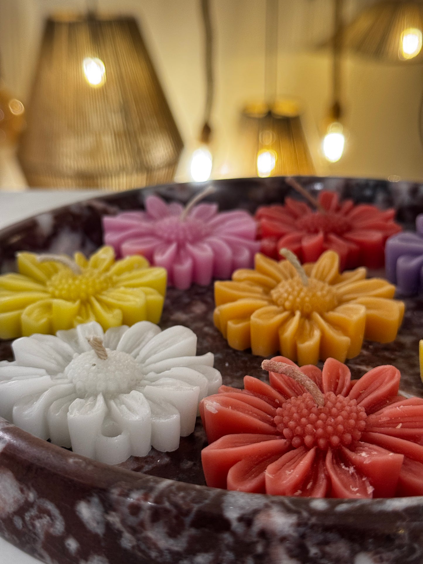 Daisy Flower Candles