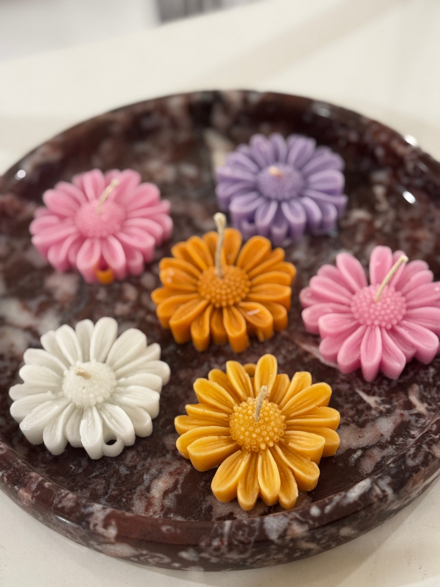 Daisy Flower Candles