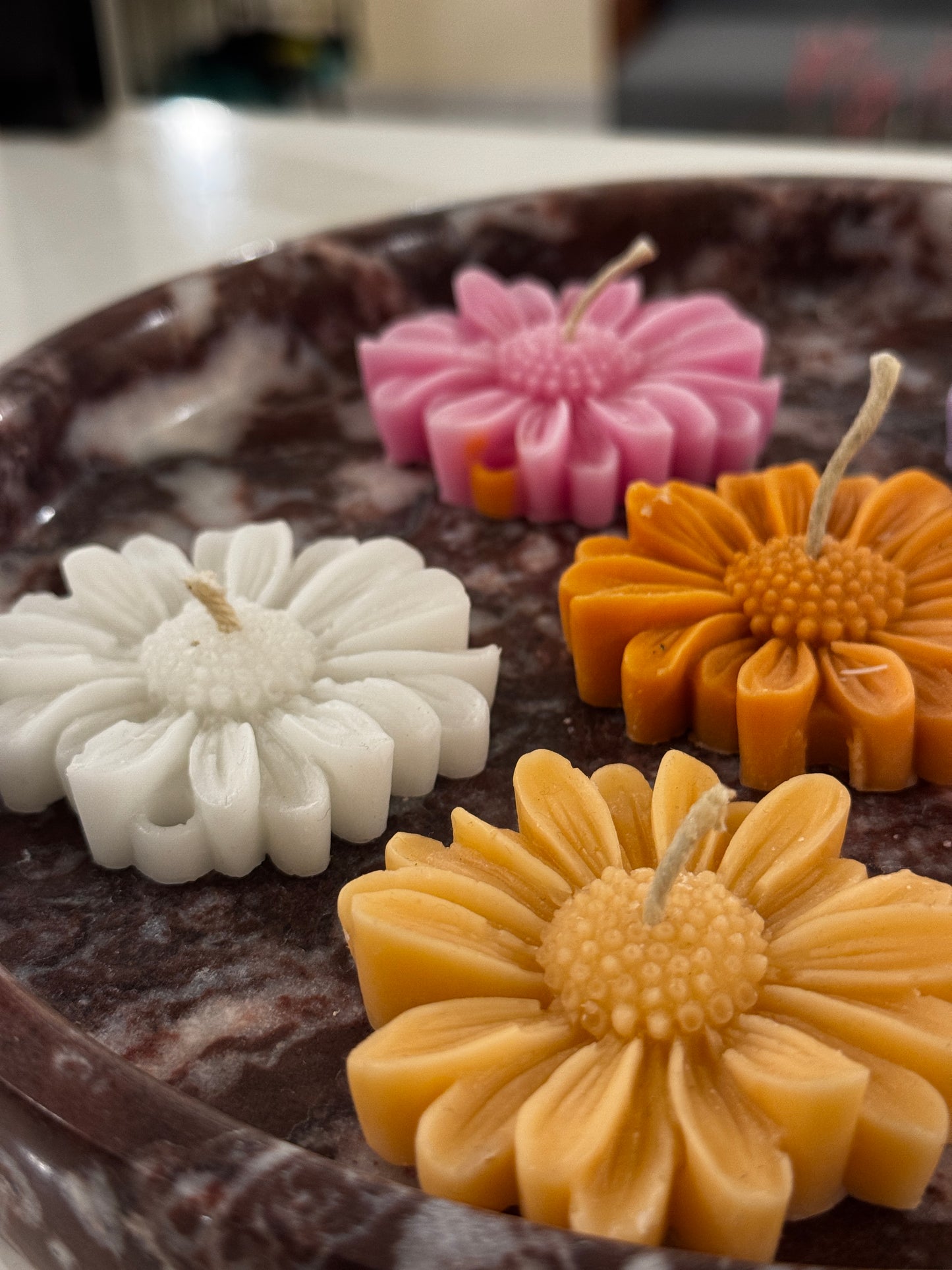 Daisy Flower Candles