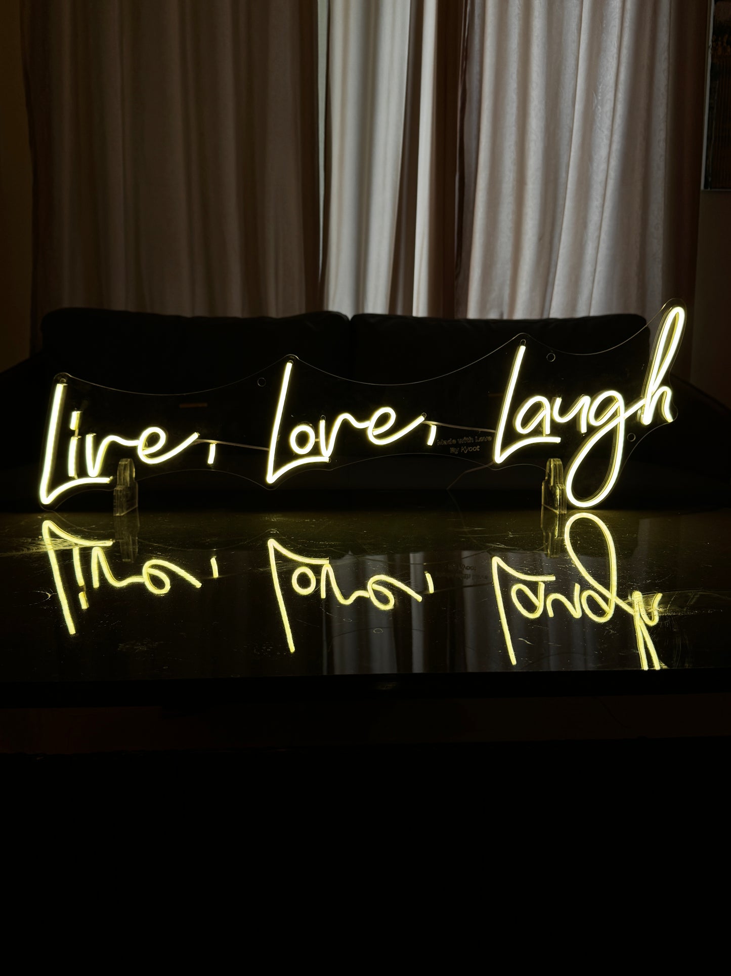 Live, Love, Laugh - Neon Sign