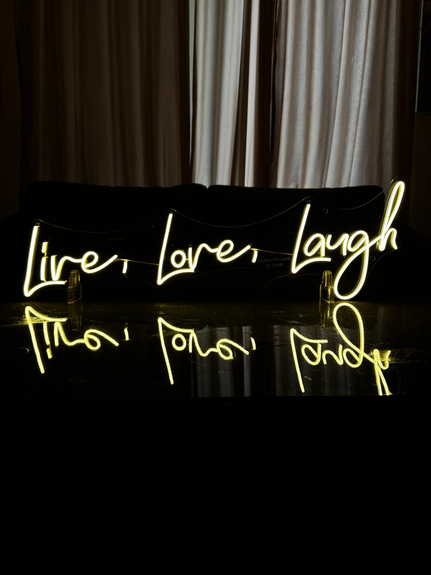 Live, Love, Laugh - Neon Sign