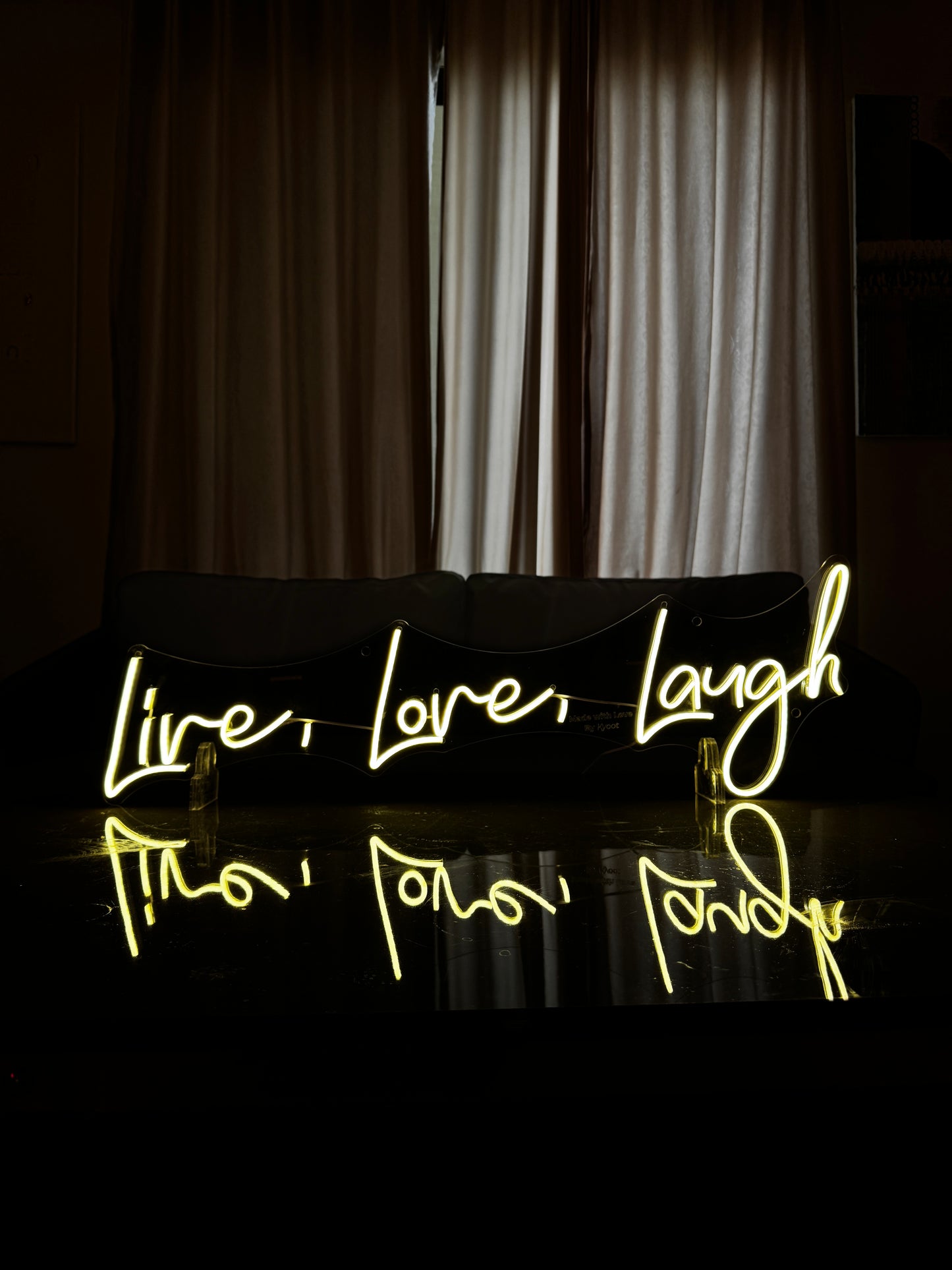 Live, Love, Laugh - Neon Sign