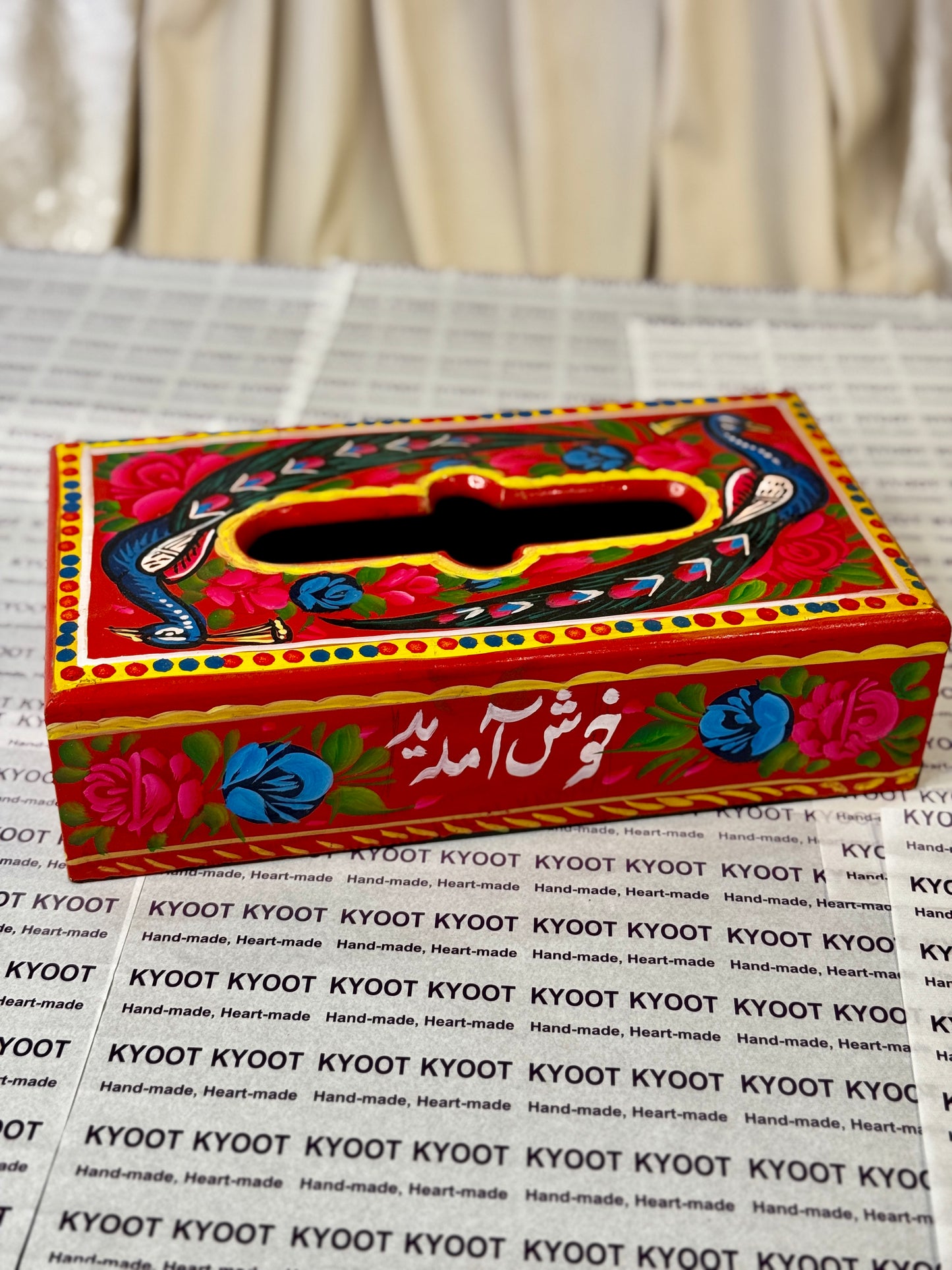 Red Tissue Box - Truck Art