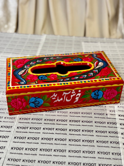 Red Tissue Box - Truck Art