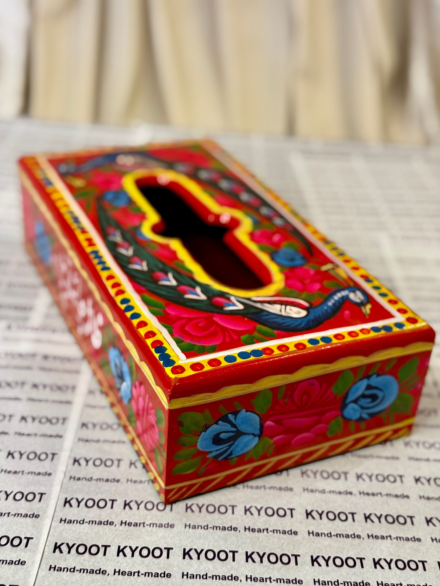 Red Tissue Box - Truck Art