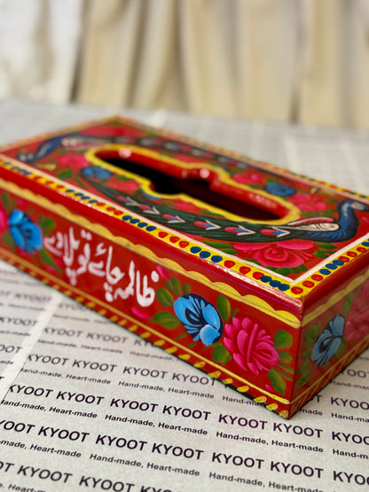 Red Tissue Box - Truck Art