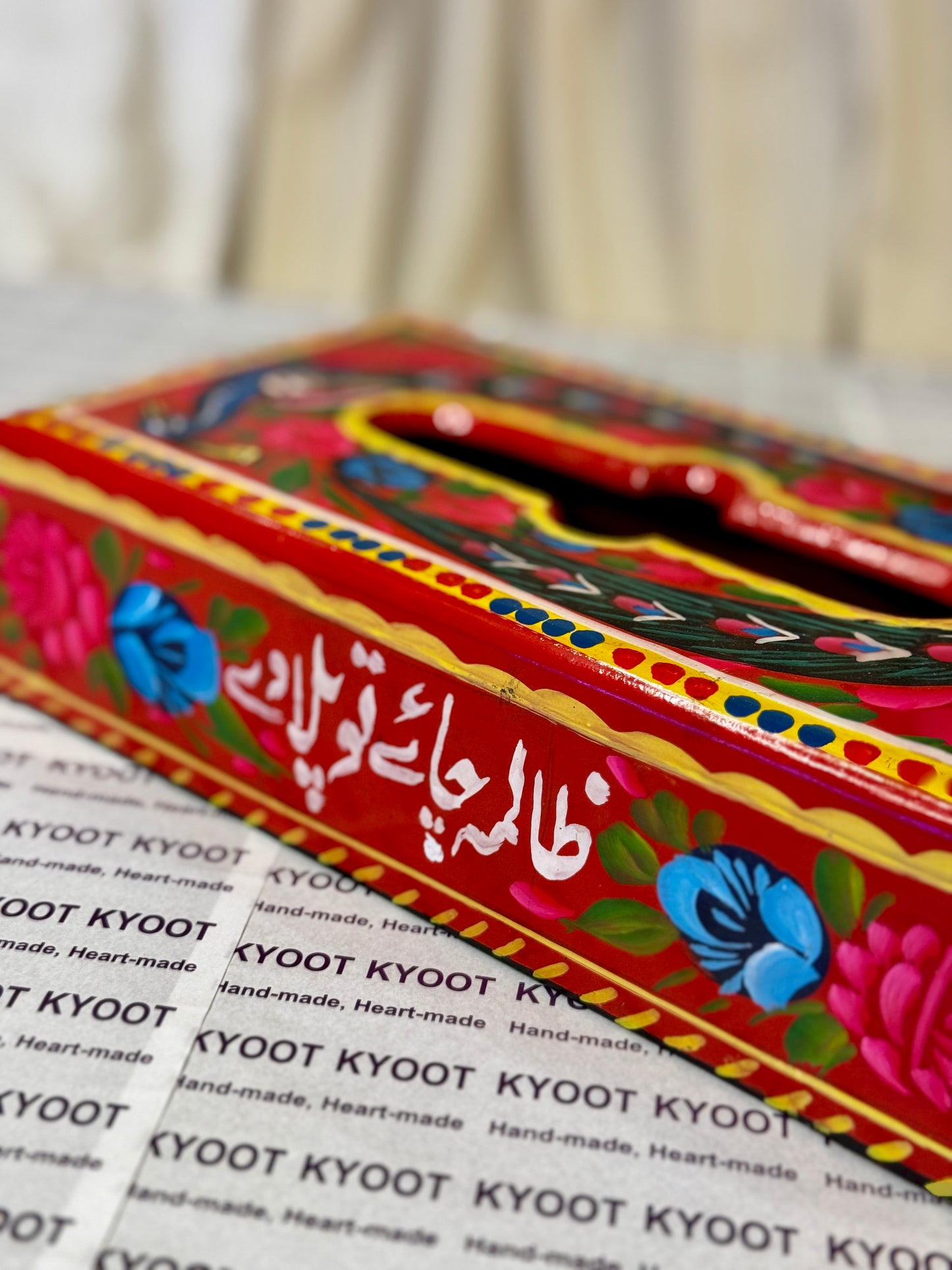 Red Tissue Box - Truck Art