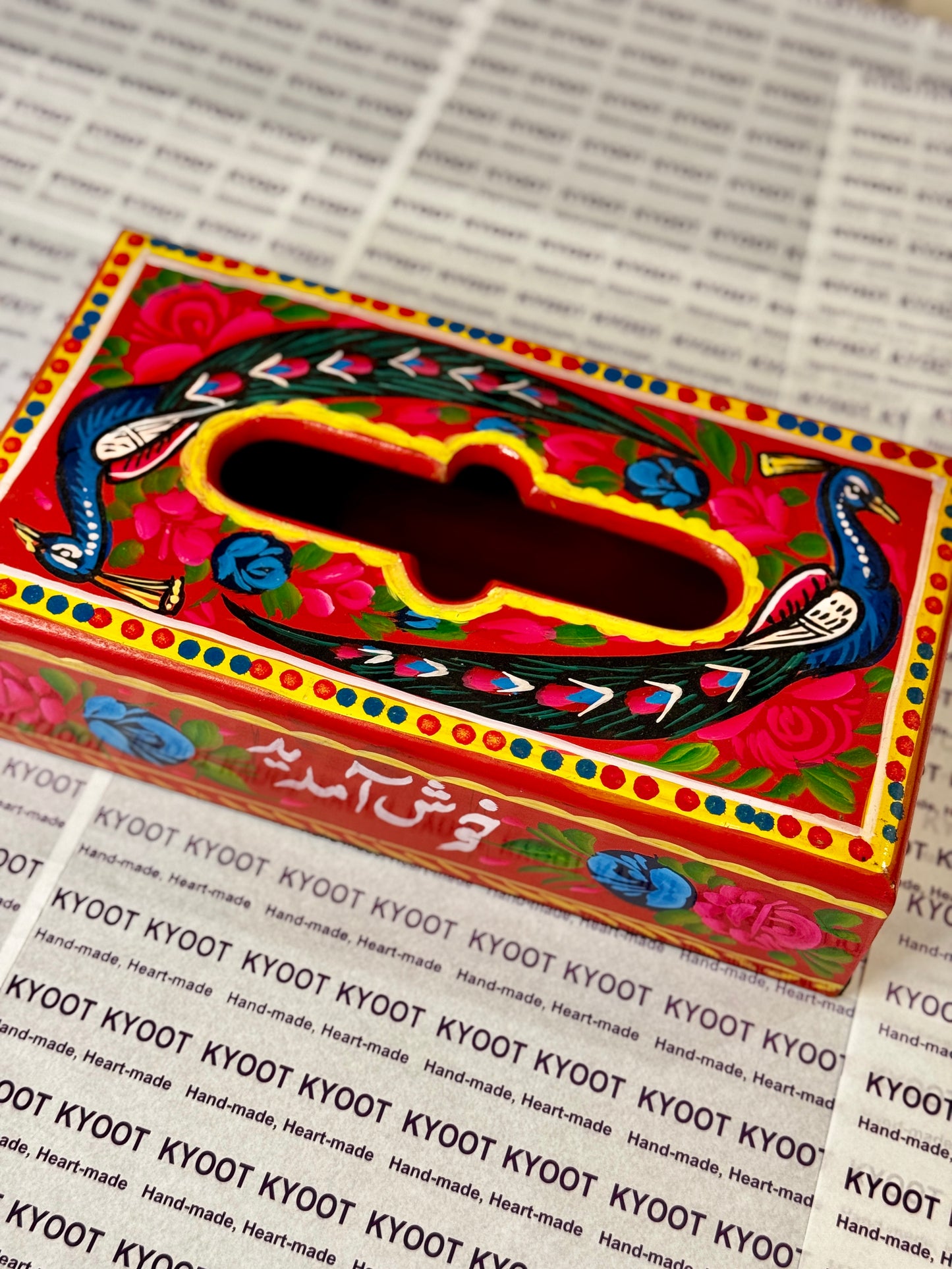 Red Tissue Box - Truck Art