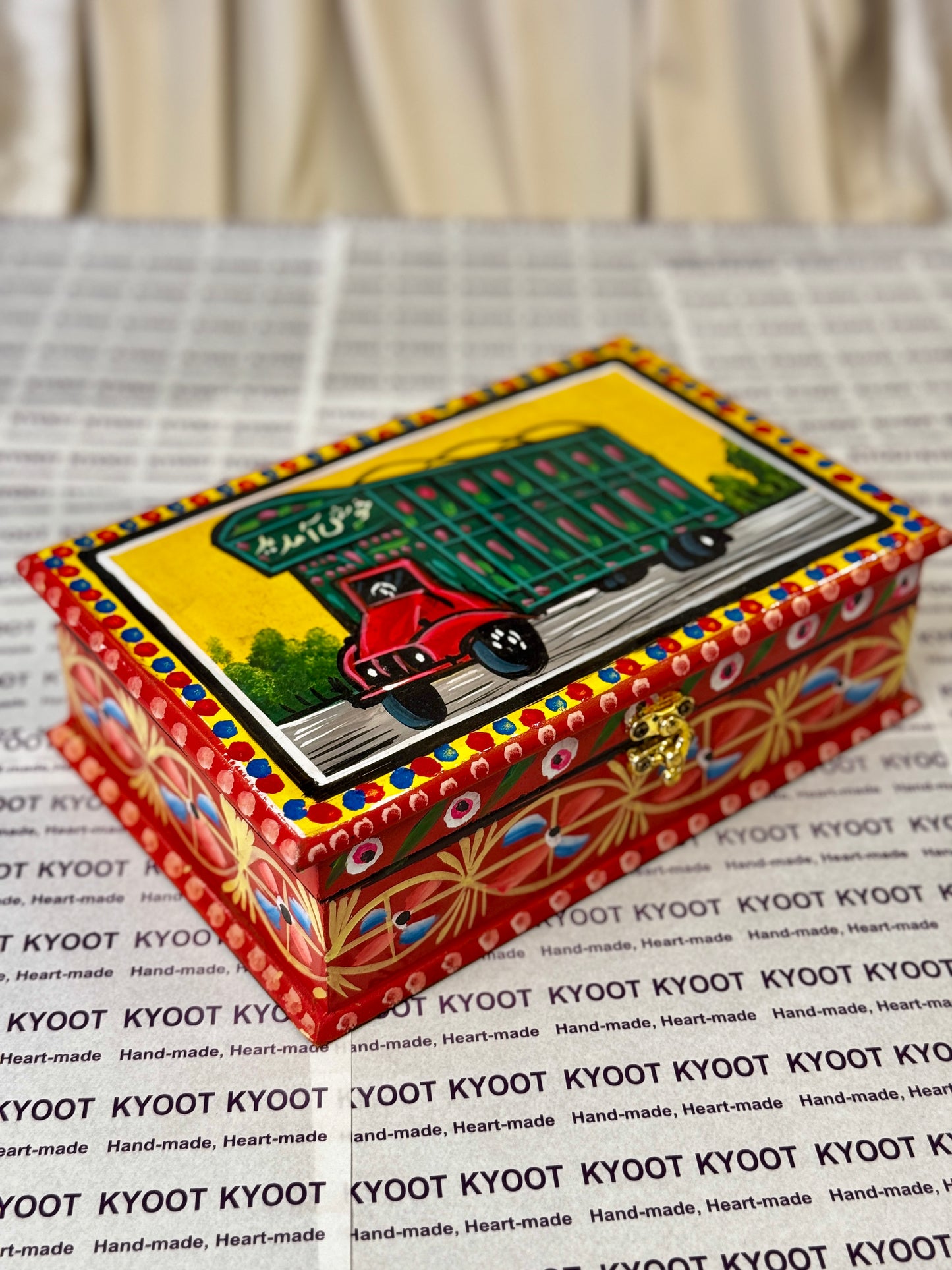 Red Jewellery Box - Truck Art