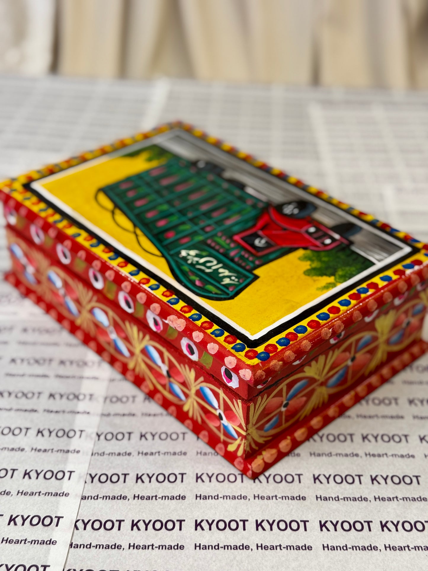 Red Jewellery Box - Truck Art