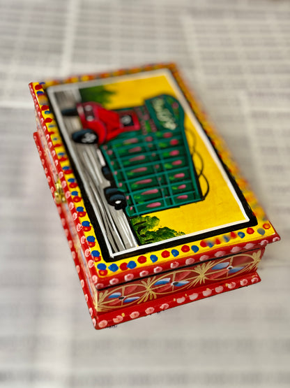Red Jewellery Box - Truck Art