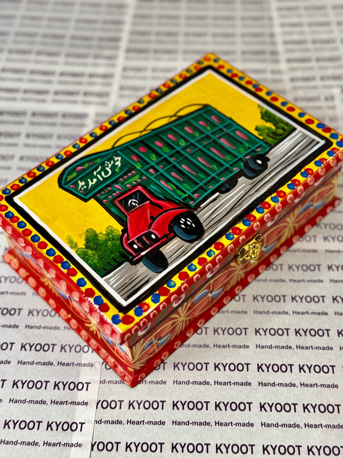 Red Jewellery Box - Truck Art