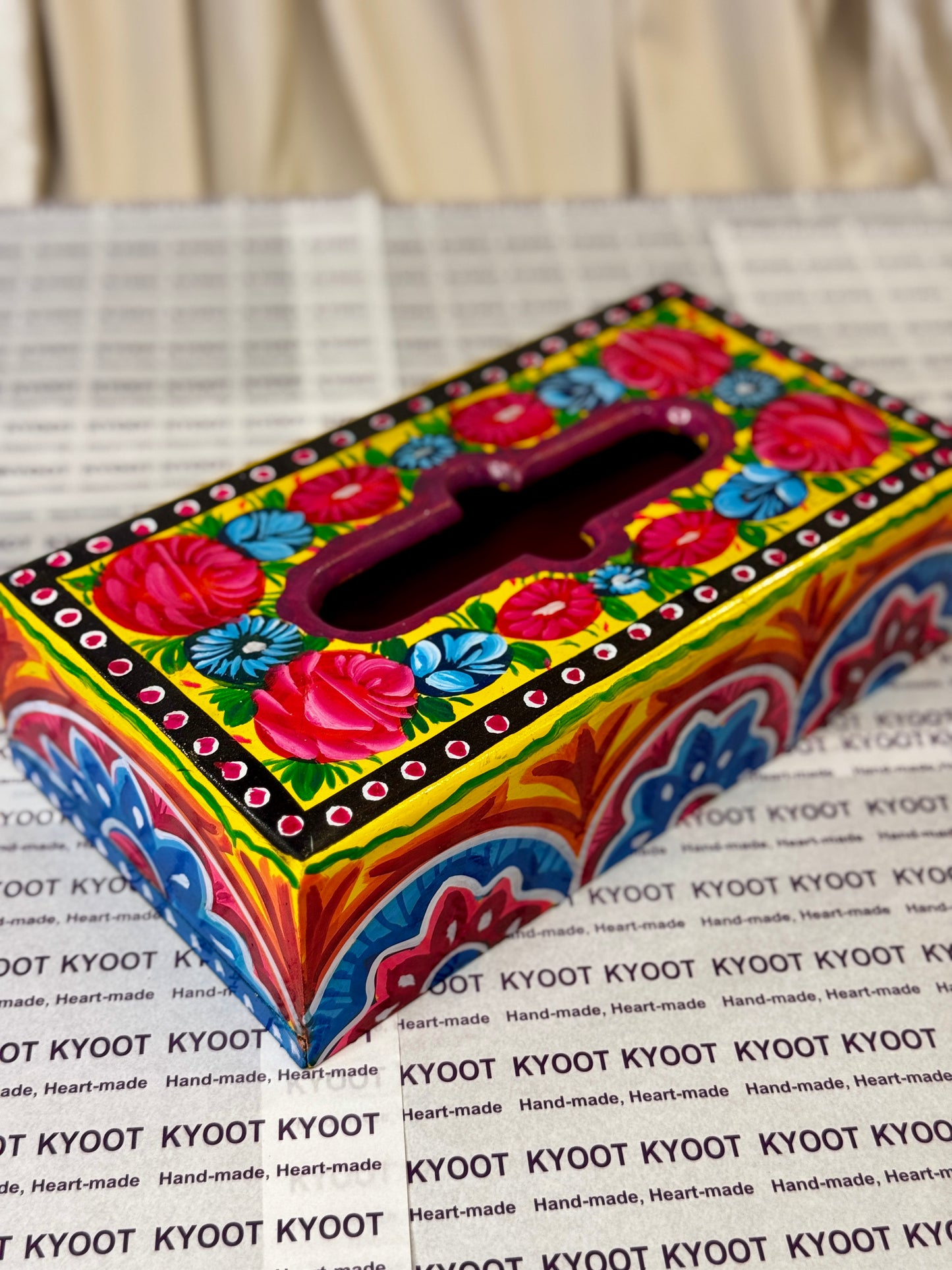 Blue Tissue Box - Truck Art