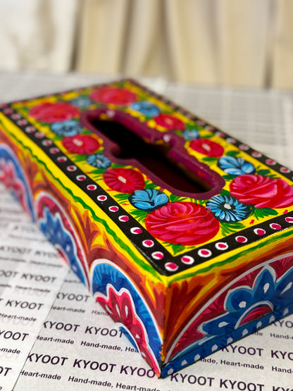 Blue Tissue Box - Truck Art