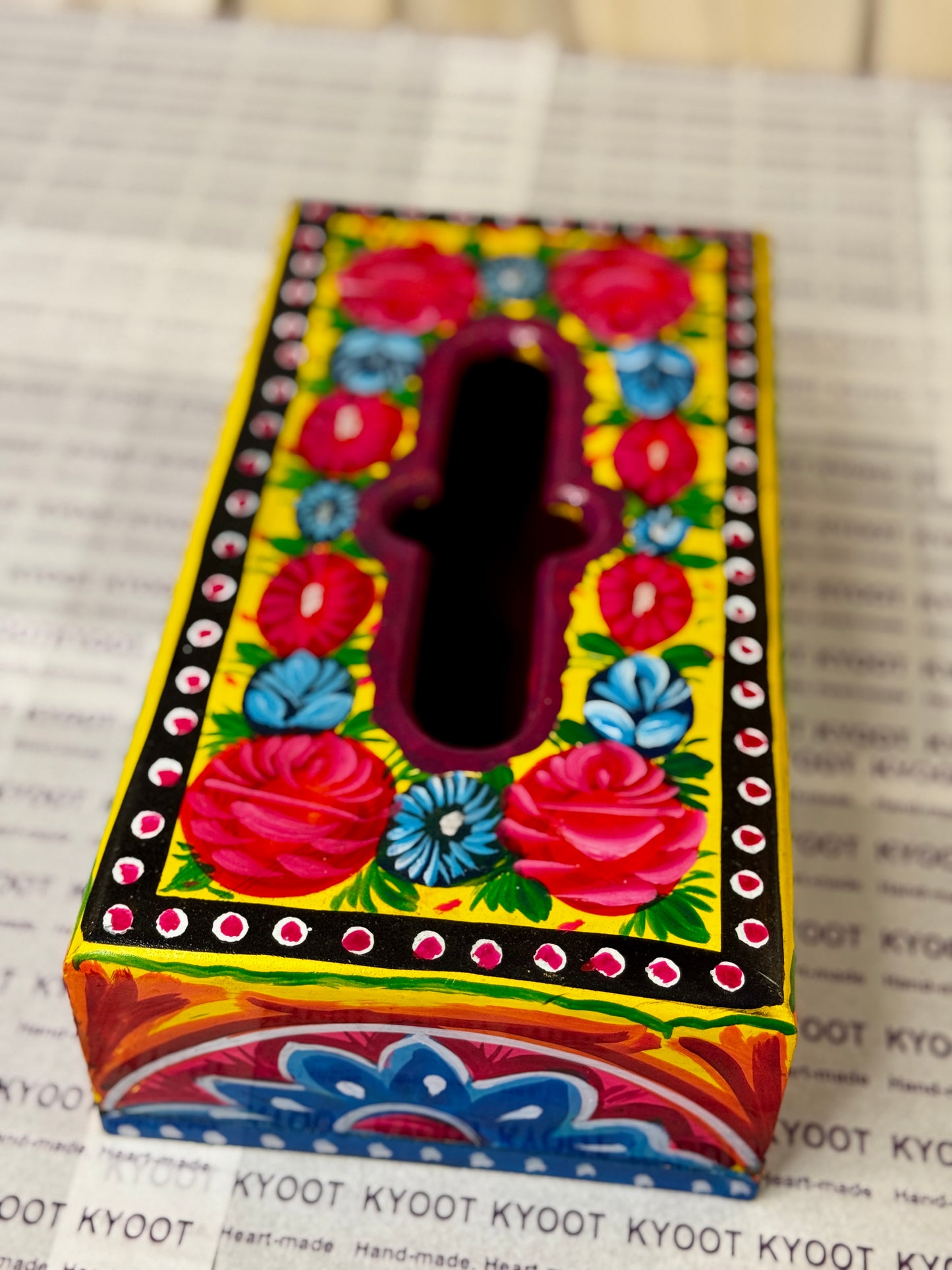 Blue Tissue Box - Truck Art