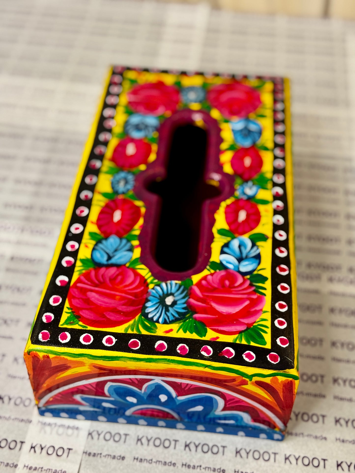 Blue Tissue Box - Truck Art