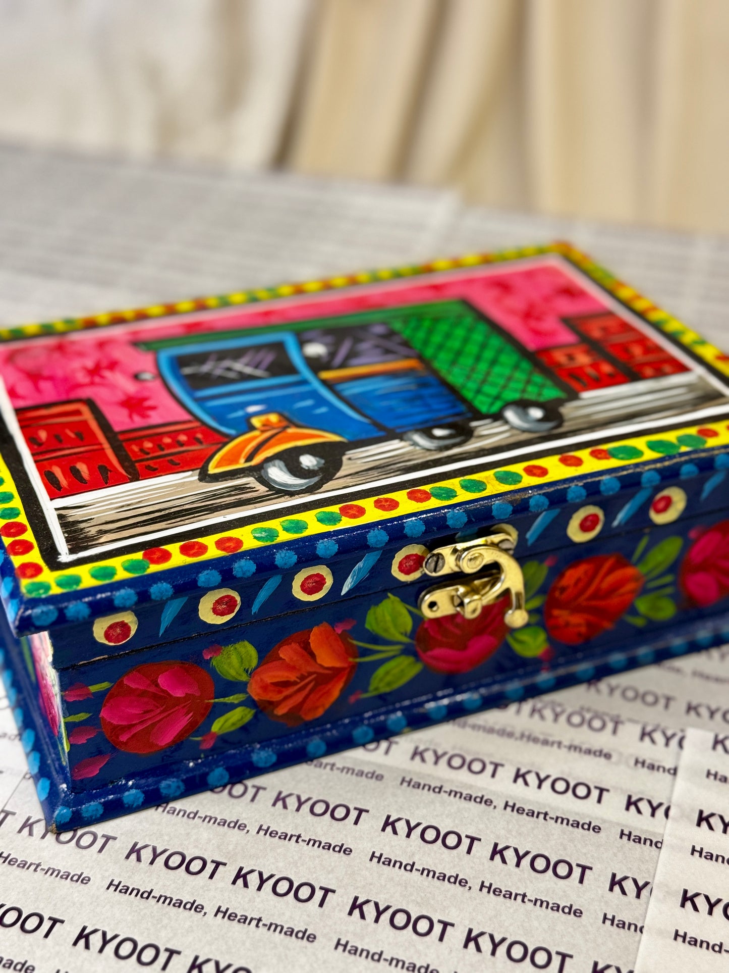 Blue Jewellery Box - Truck Art
