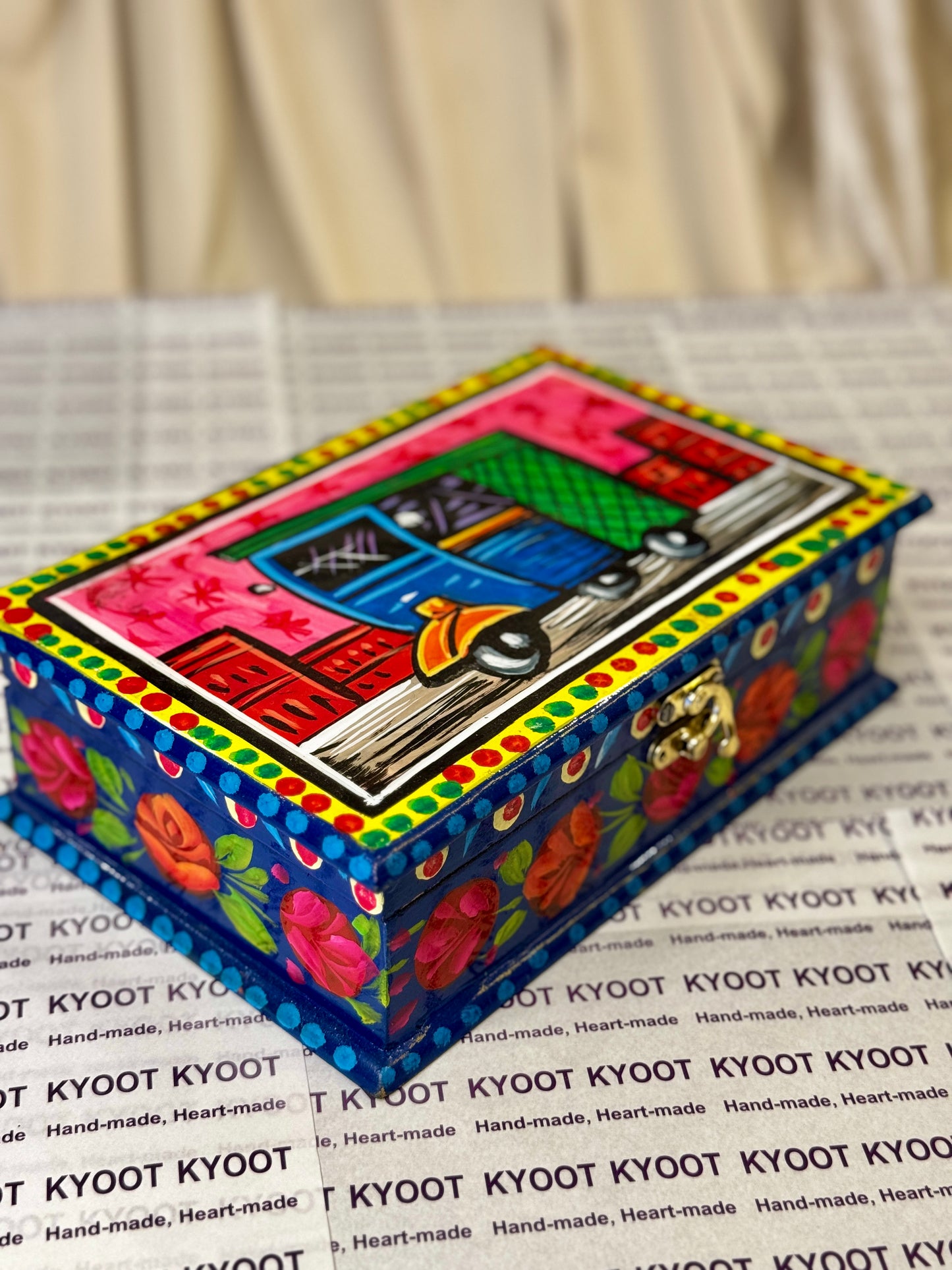 Blue Jewellery Box - Truck Art