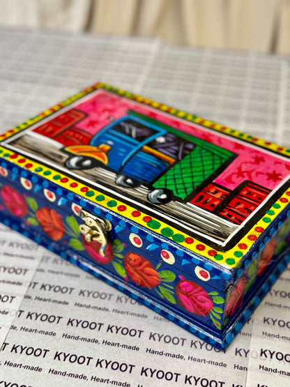 Blue Jewellery Box - Truck Art