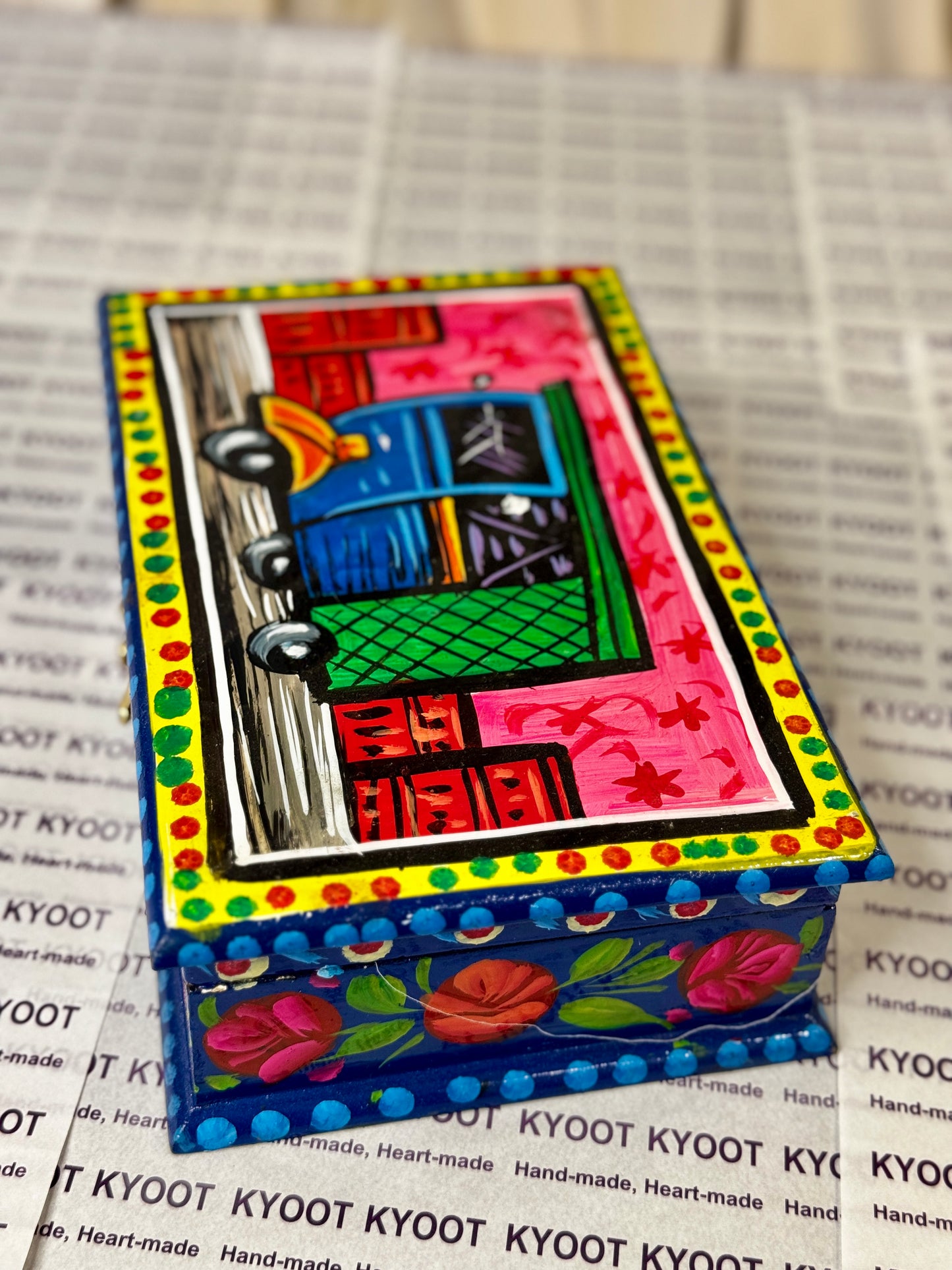 Blue Jewellery Box - Truck Art