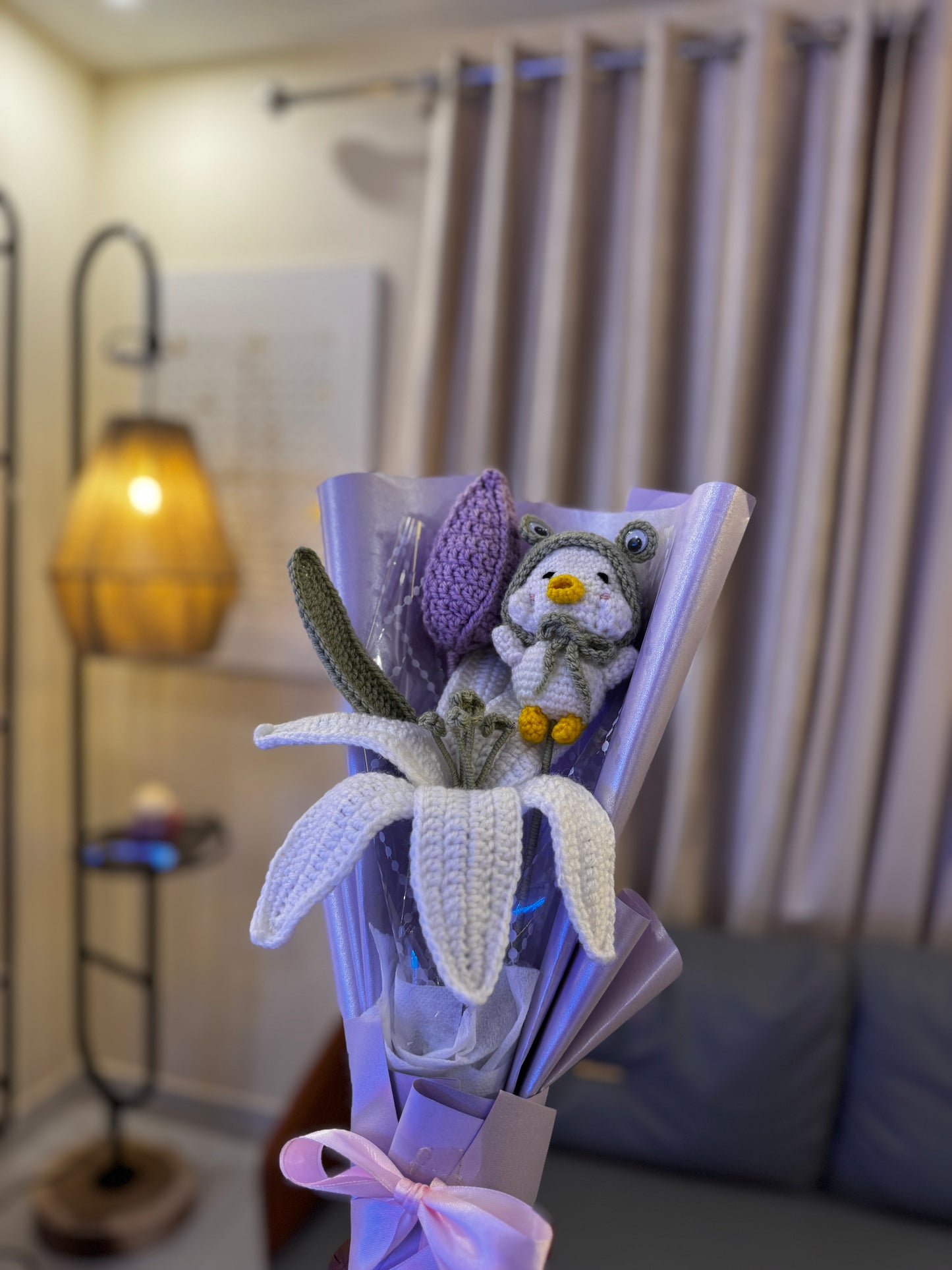 Ducky Love & Lily Blooms – Crochet Flower Set