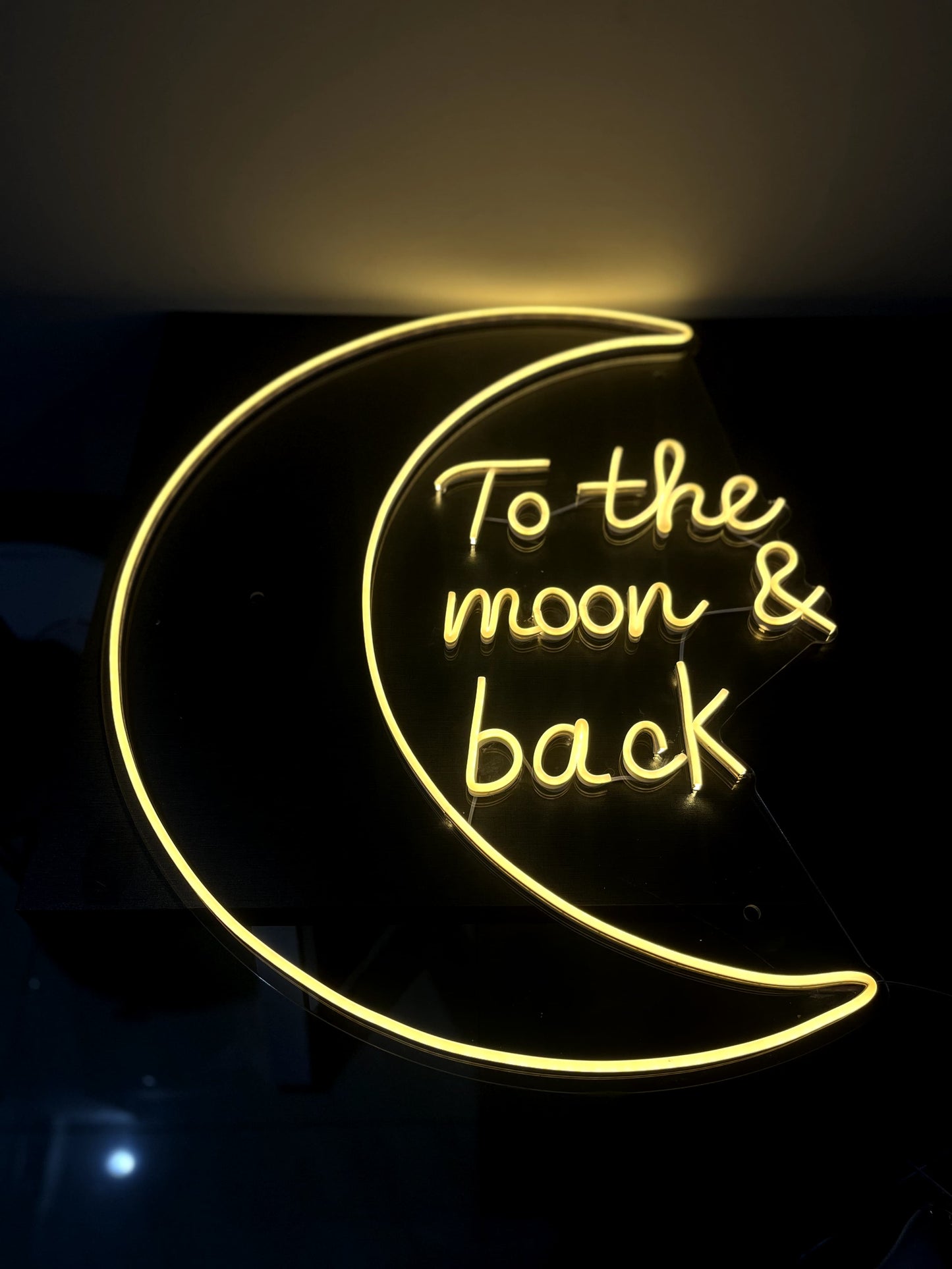 To the Moon & Back - Neon Sign