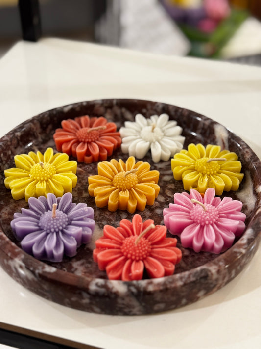 Daisy Flower Candles